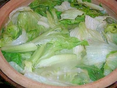お手軽に! サバ缶でレタシャブ!